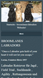 Mobile Screenshot of broomlanes-labradors.de